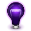Black Light Bulb Icon 64x64 png